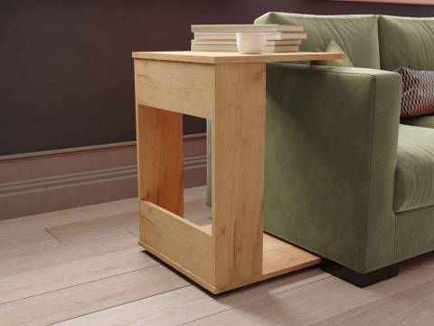 Стол журнальный СЖМ-2 дуб крафт золотой