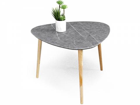 Стол журнальный Трио Мрамор серый