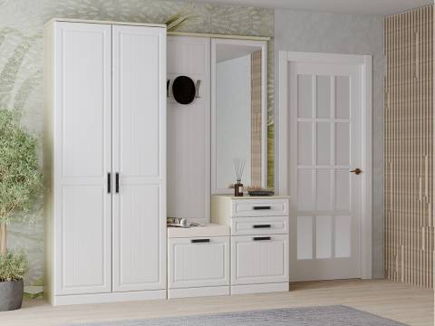 Прихожая Венеция-1 Дуб сонома/Белое дерево