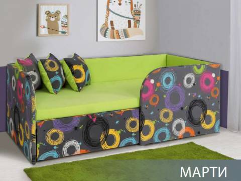 Кровать с выдвижным ящиком Марти Банни 01/Кругос А05