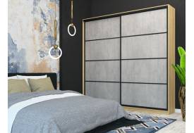 Шкаф-купе Лофт Шк24-47 2400 глубина 470 фасад МДФ бетон 3г