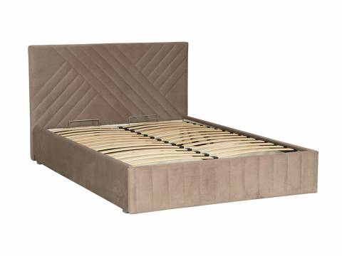 Кровать Гамма ш. 1400 велюр тенерифе хумус