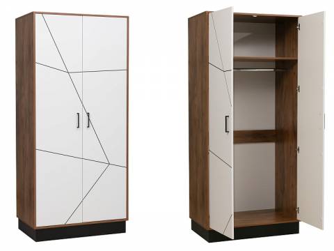 Шкаф для одежды 54.03 Гамма фасад белый