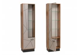 Шкаф-пенал 54.01 Гамма (левый) фасад грей