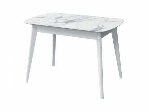 Стол нераздвижной Прайм 1200 Мрамор Белый