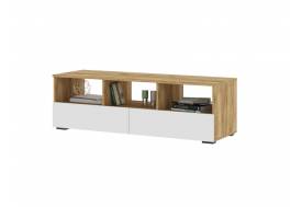 Тумба ТВ Хелен ТБ 02 Дуб Крафт золотой/Белый шагрень