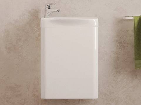 Тумба с раковиной подвесная Bio 40 белый