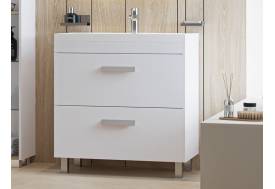 Тумба с раковиной Orlando 80 напольная белый матовый