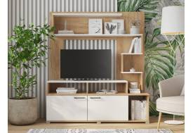 Стенка Ника Крафт золотой-белый