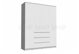 Шкаф 1600 4-х створчатый Челси Белый