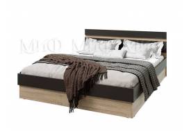 Кровать Ким 1600 Графит софт, сонома