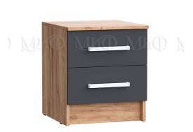 Тумбы прикроватные Мартина 2 шт Графит, Дуб крафт