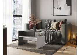 Стол журнальный Парус белый/графит