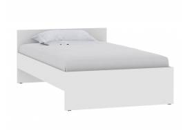 Кровать 1200 НМ 011.53-02 Симпл Белый Фасадный