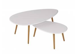 Стол журнальный Твинс Белый