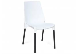 Стул Genius mod 75 белый/черные ножки