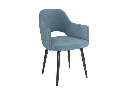 Стул Берта велюр тенерифе дасти блю