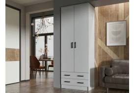 Шкаф Дуэт белый гладкий