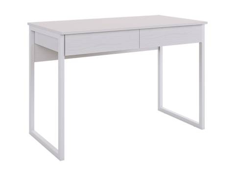 Стол Юниор белое дерево/белый муар