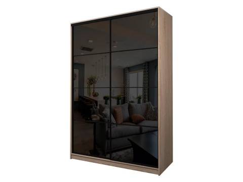 Шкаф-купе Max МШ-25-6-18-22 пленка Oracal черная