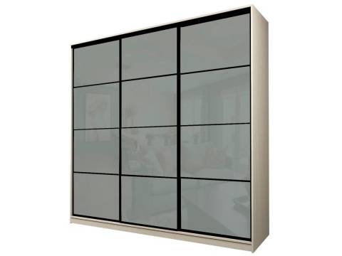 Шкаф-купе Max МШ-25-6-24-222 пленка Oracal светло-серая