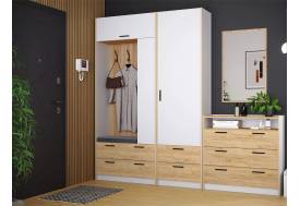 Прихожая Оттавия Белый Фасадный