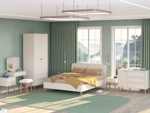 Спальня Афина Кашемир серый