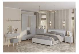 Спальня Милана Белый-серый