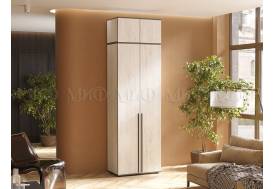 Шкаф двухстворчатый Норд 800 с антресолью дуб крафт белый МГ