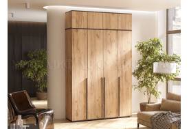 Шкаф четырехстворчатый Норд 1600 с антресолью дуб крафт МГ