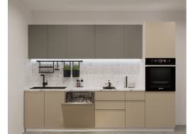 Кухонный гарнитур арт 13 Лайн Обсидиан Пикрит 3000 мм