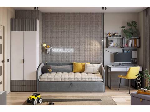 Детская Зефир К4 серый эмаль