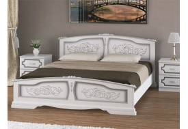 Кровать Елена 1400 Белый жемчуг