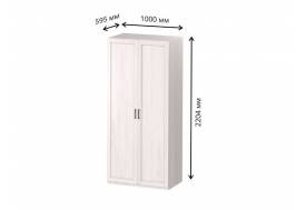 Шкаф 2-х дверный с перегородкой СГ Классика