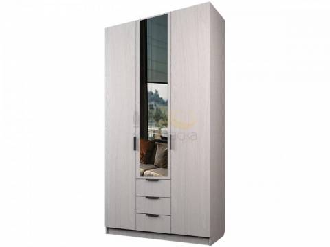 Шкаф с 3 ящиками Экон ЭШ3-РП-21-12/1-3я одно зеркало