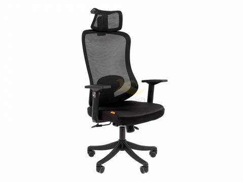 Офисное кресло Chairman CH563 белый пластик, черный