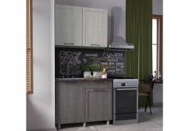 Кухня Кальяри 1000 МДФ Холст Натуральный/Холст Грей без столешницы