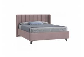 Кровать Виола с ПМ 1800х2000 мм микровелюр розовый