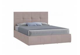 Кровать Твист с ПМ 1400х2000 мм микровелюр бежевый