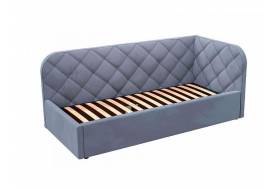 Кровать-софа Комфорт-1 Правая Ромб с ПМ велюр Магия 87