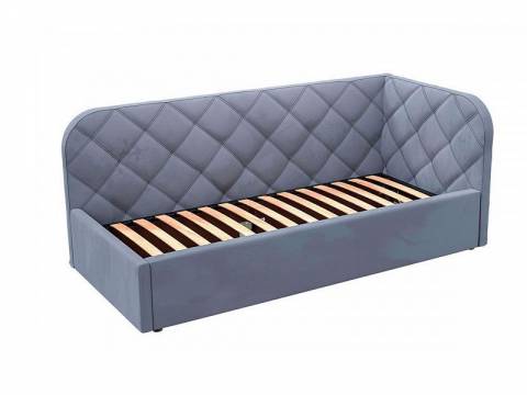 Кровать-софа Комфорт-1 Правая Ромб с ПМ велюр Магия 87