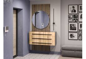 Тумба подвесная с зеркалом НКМ Аэлита сек. №1