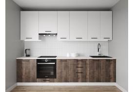 Кухонный гарнитур Старое Дерево 3000 (верх 950 мм) МДФ