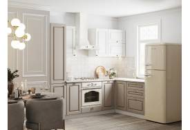 Кухонный гарнитур Альберо беж 2400х1600 мм