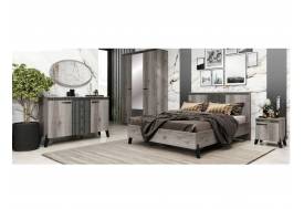 Спальня Ольга 3 дуб делано, лофт сильвер пэлас