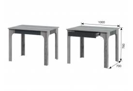 Стол обеденный Ольга 3 дуб делано