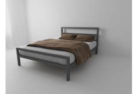 Кровать металлическая Комфорт 800 серая