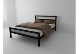 Кровать металлическая Комфорт 1400 черная