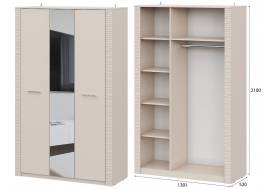 Шкаф комбинированный трехстворчатый Калипсо