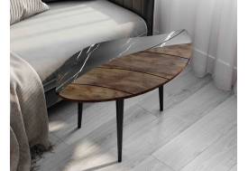 Стол журнальный № 17 Мрамор-Таксония